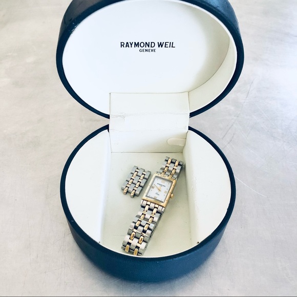 Raymond Weil 18K Gold Stainless Steel Tango Watches Mother of Pearl Ladies Watch - Picture 9 of 14